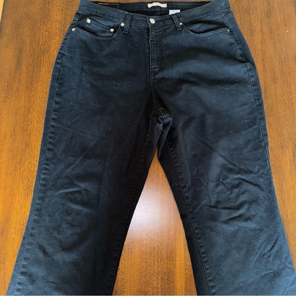 Levi’s Black Denim 550 Relaxed Bootcut Jeans Size 18‎ - Picture 2 of 7